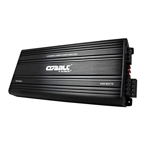 Orion Cobalt CBT4500.4 4500 Watts Class A/B 4-Channel Car Amplifier Mosfet with 4-Way Circuitry Protection