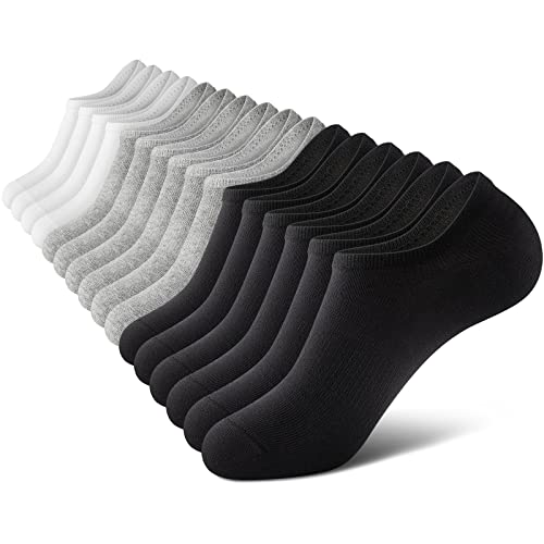 wernies No Show Men Socks, Low Cut Ankle Sock, Men Short Socks Casual Cotton Socks Size 11-13