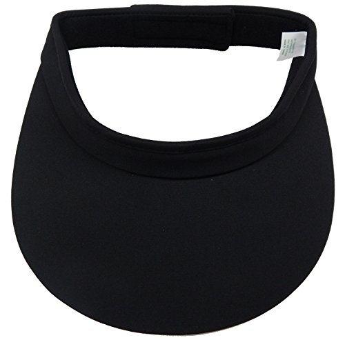 cushees.com 4' Wide Brim Cloth Visor [232] (Black)