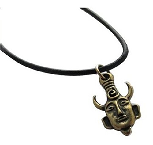 Tojwi 2pcs Supernatural Dean Winchester Mask Amulet Demon Pendant Necklace