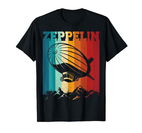 Retro Vintage Zeppelin Dirigible Airship Zepplin Lover T-Shirt