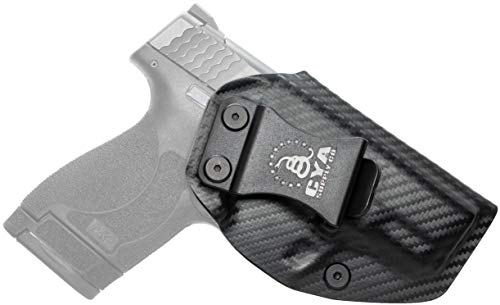 CYA Supply Co. Base IWB Holster Fit: Smith & Wesson M&P Shield Plus / M2.0 / M1.0-9mm/.40 S&W - 3.1' Barrel | Inside Waistband | Adjustable Cant | US Made