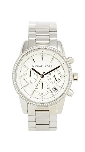 Michael Kors Ritz Chronograph Silver-Tone Stainless Steel Women's Watch (Model: MK6428)