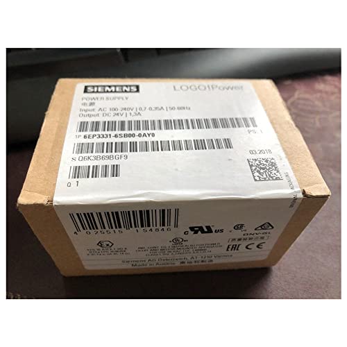 6EP3331-6SB00-0AY0 Logo Power 24V 1.3 A PLC Logic Module STABILIZED Power Supply Replace 6EP1331-1SH03