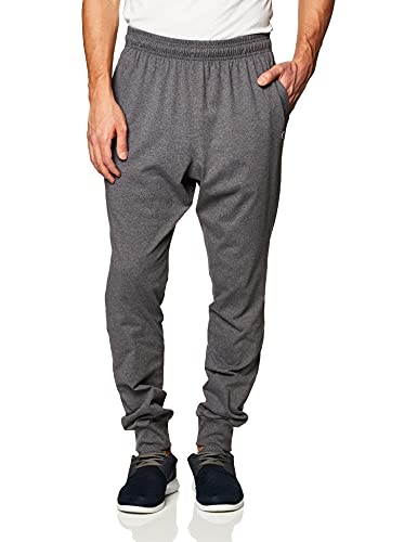 Champion mens Everyday Cotton Jogger Sweatpants, Granite Heather, Large US