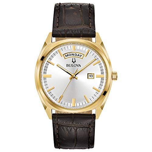 Bulova Men's Classic Surveyor 2-Hand Day/Date Quartz Watch, Luminous Hands, 39mm