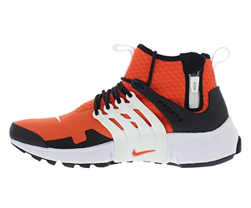 Nike mens Air Presto Mid Utility, Orange/Orange-black-white, 10