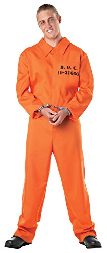 Seasons Prisoner Costume Orange, Large 40-42