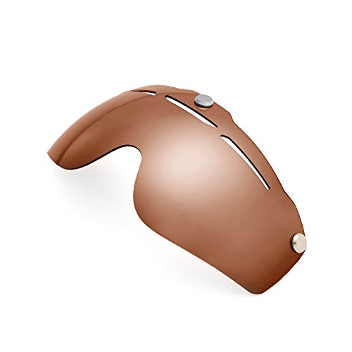 Walleva Replacement Lenses for Giro Air Attack Helmet - Multiple Options Available (Brown - Polarized)
