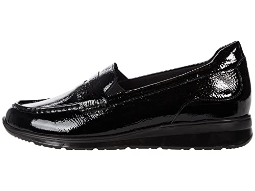 Walking Cradles Dannon Black Crinkle Patent 7.5 W (D)