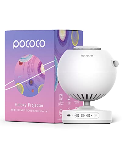 POCOCO Home Planetarium Star Projector Night Light… (White)