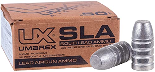 Umarex SLA .50 Caliber Pellet Gun Air Rifle Pellets, for The Umarex Hammer Air Gun (20 Count), 550 Grain Silver