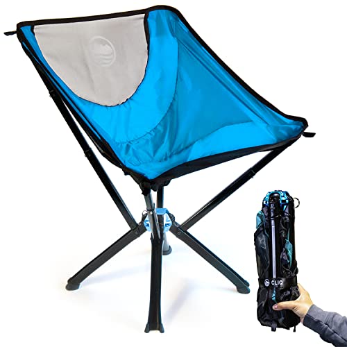 CLIQ Portable Chair - Lightweight Folding Chair for Camping - Supports 300 Lbs - Perfect for Outdoor Adventures