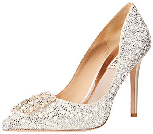 Badgley Mischka womens Cher Ii Pump, Ivory Satin, 9 US