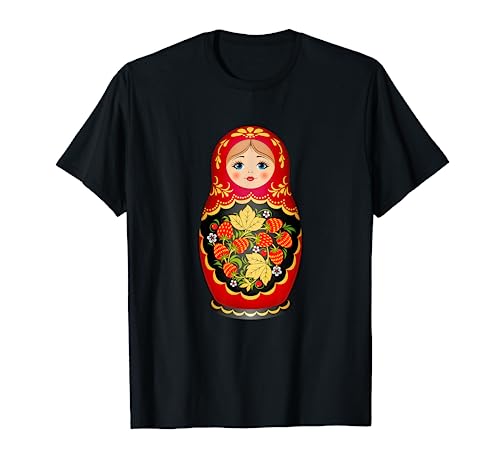 Beautiful Matryoshka Russian Strawberry Nesting Doll T-Shirt
