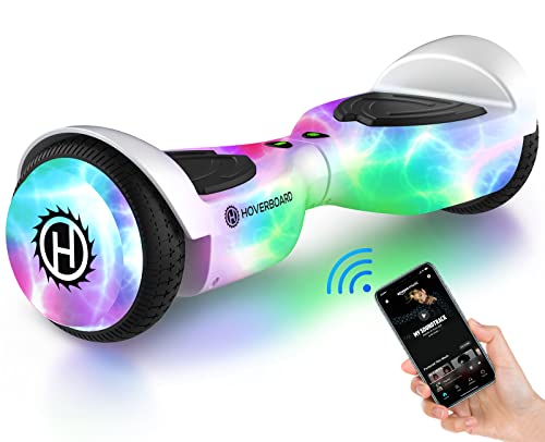 Pilot Hoverboard for Kids Ages 6-12, Hover Board with Music Speaker & LED Wheel Lights, All Terrain Hoverboard Gift for Boys Girls Teenagers, Self Balancing Scoters with Safety UL2272 Certification