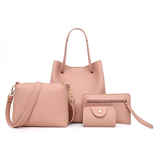 mothers day gift lightning deals of today clearance of sale spring sale Tote Bag for Women 4pcs Sets Fashion 2024 Large Casual Work Handbags Wallet Shoulder Bag Crossbody Bag Satchel Purse Four Set