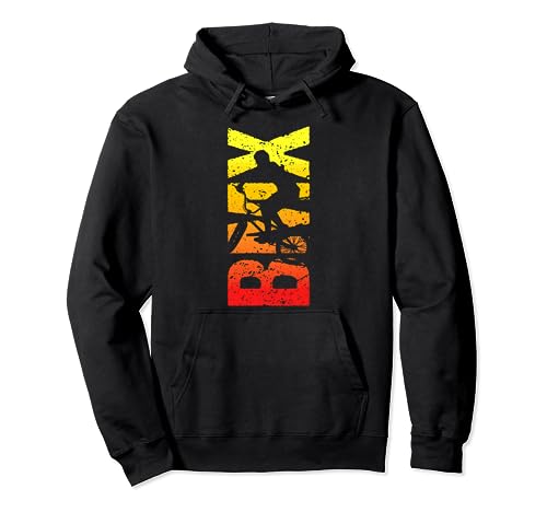 Cool Vintage BMX bike fan racing for boys girls Pullover Hoodie