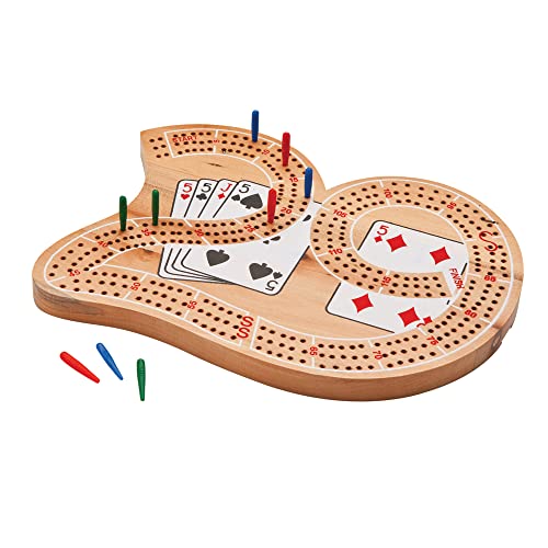Mainstreet Classics Wooden '29' Cribbage Board Game Set