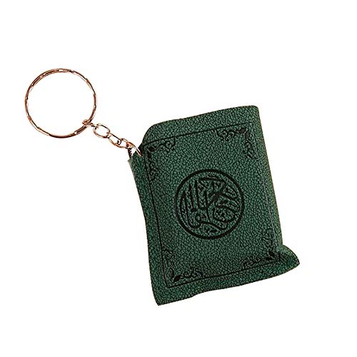 preliked Key Chain With Mini Muslim Ark Quran Book Pendant Ring Car Bag Purse Charm