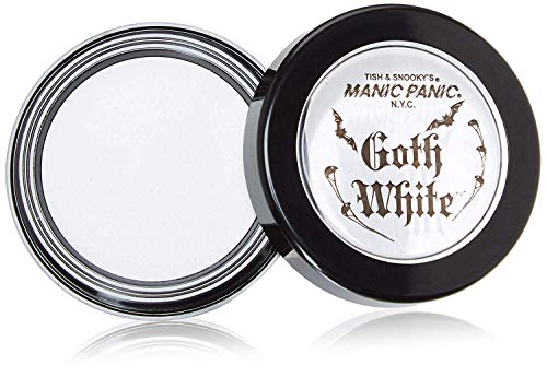 MANIC PANIC Goth White Cream To Powder Foundation - Velvety Full Coverage Foundation with Matte Finish - High Pigment Max Coverage Foundation for Cosplay & Everyday Use - Vegan, Cruelty-Free (0.35oz)