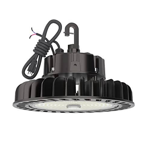 HYPERLITE UFO LED High Bay Light 250W 35,000LM (140LM/W) 1-10V Dimmable, UL Listed 4000K High Bay LED Light for Shop Shopping Mall Exhibition Hall, Alternative to 1000W MH/HPS, 5-Year Warranty