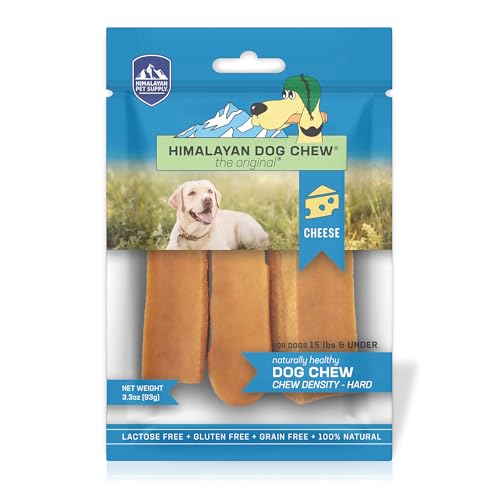 Himalayan Dog Chew Original Yak Cheese Dog Chews, 100% Natural, Long Lasting, Gluten Free, Healthy & Safe Dog Treats, Lactose & Grain Free, Protein Rich, Small Dogs 15 Lbs & Smaller, 3.3 oz