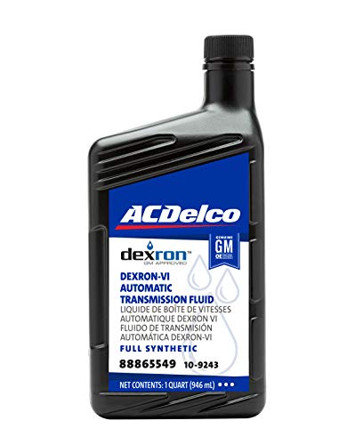 ACDelco GM Original Equipment 10-9243 (88865549) Dexron VI Full Synthetic Automatic Transmission Fluid - 1 qt (Pack of 12)