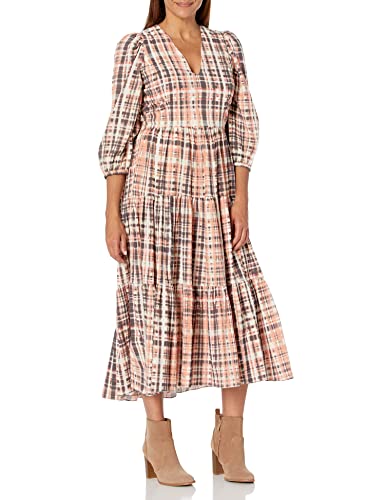 Joie Womens Women's Joie Tobey Dress, Espresso Multi, Extra Small