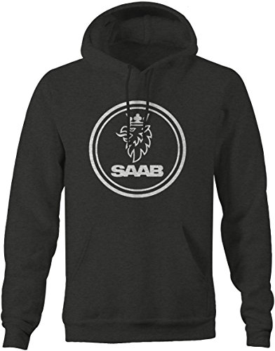 Saab Mens Sweatshirt - XLarge Charcoal