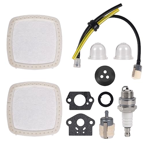 Mikatesi 2Pcs PB-2520 Air Filter Spark Plug Fuel Filter Kits Fits for Echo PB-2520 PB2520 PB 2520 Leaf Blower Replaces Part A226002160