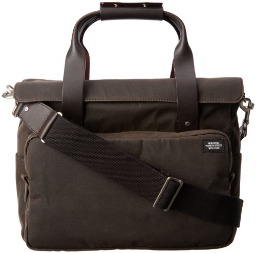 Jack Spade Waxwear Survey Bag Briefcase Chocolate One Size