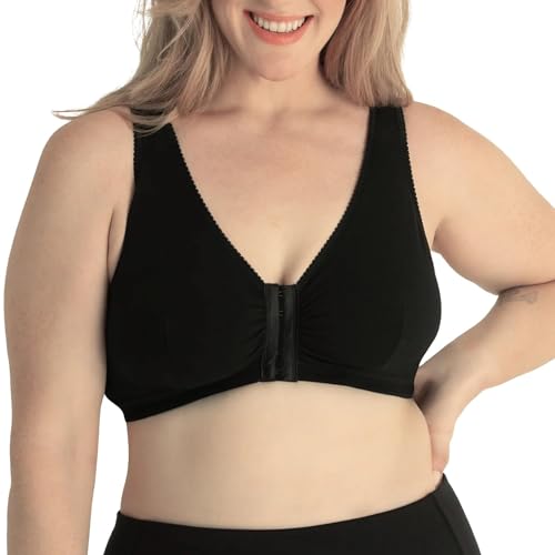Leading Lady Meryl Cotton Front-Closure Comfort & Sleep Bra - Comfy Cotton Sleep and Leisure Bras For Women.