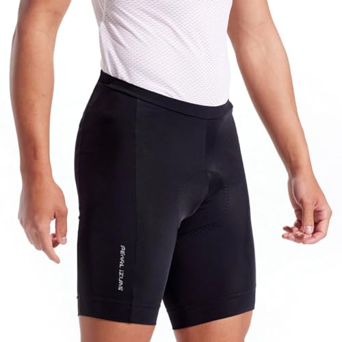 PEARL IZUMI Men's Quest Cycling Shorts, Padded & Breathable with Reflective Fabric, Black, Medium