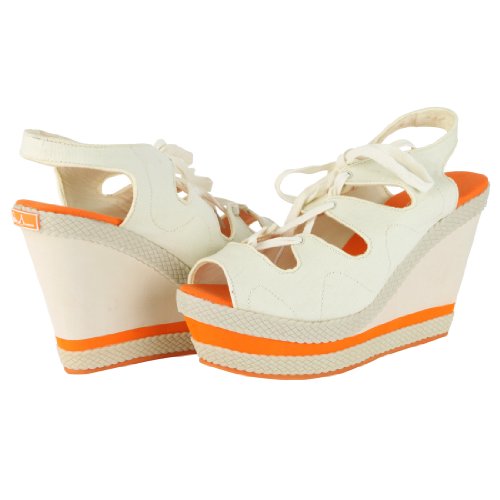 Philip Simon 'Adele' Wedge, Sneaker-Style Shoes (6.5 M, White)