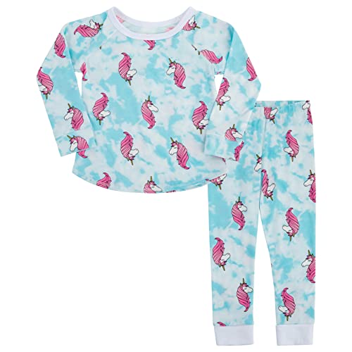 RIA + OLLIE 12M - 7Y Made in USA Toddler Kids Boy Girls Soft Comfy Snug Fit Sleepwear Pajamas 2pcs Pjs Set