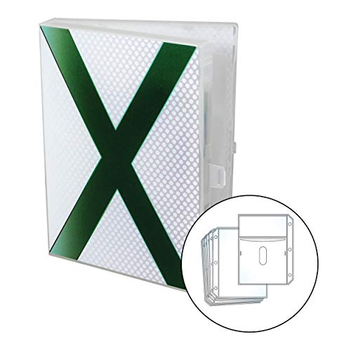 UniKeep Xbox Themed Video Game Case - Stores 10 Discs and Graphic Booklets (White)