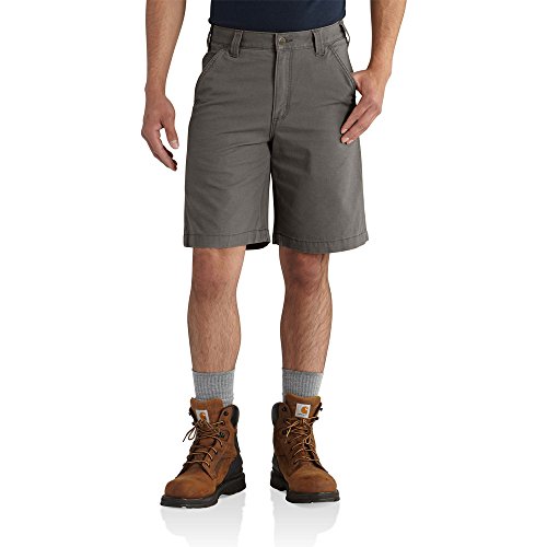 Carhartt mens 10' Rugged Flex Rigby Shorts, Gravel, 42 Regular US