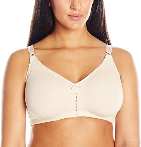 Bali Women's Woman's Double Support Cotton Wire-Free Bra, Soft Taupe,34C