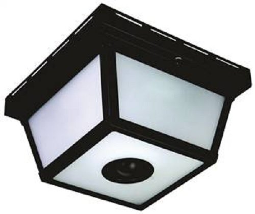 Heath Zenith 0000 HZ-4305-BK Motion Activated Outdoor Ceiling Light 5.5 in. Black