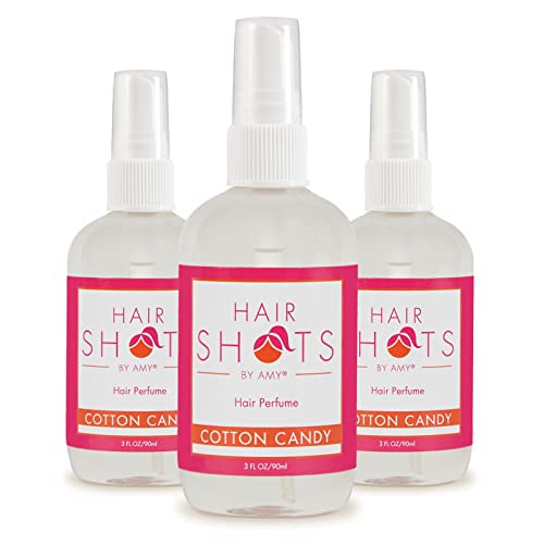 Hair Shots Heat Activated Hair Fragrance Cotton Candy Three Pack 3 items: Cotton Candy