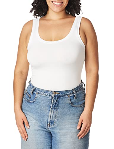 Bali Women's One Smooth U All Around Smoothing Tank, White, Medium