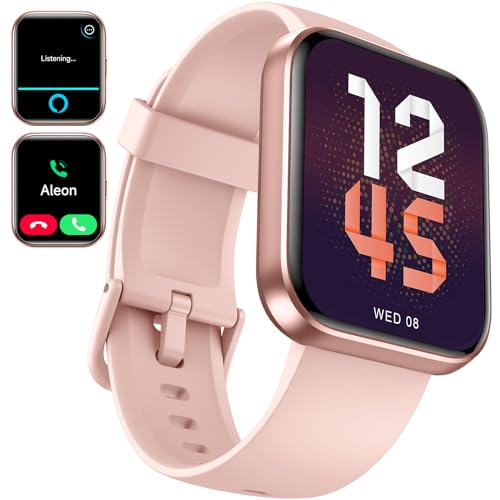 aeac Smart Watch for Women Men, 1.69' Touch Screen Fitness Watch with Heart Rate/SpO2/Sleep Monitor, Pedometer, IP68 Waterproof Smart Watches for iOS Android