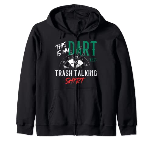Darts Board Vintage This Is My Dart And Trash Talking Shirt Zip Hoodie