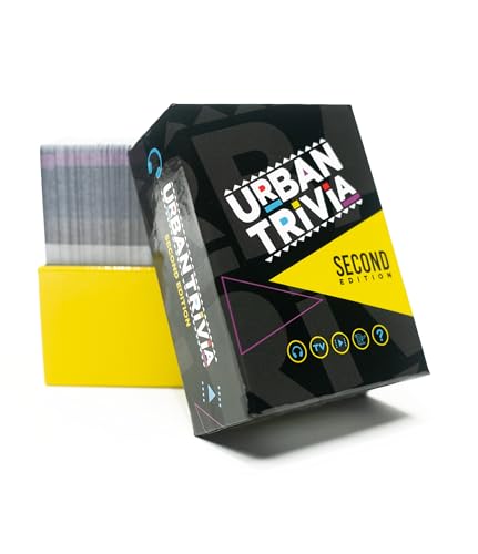 Urban Trivia 2nd Edition - Black Card Game for Adult Game Nights and Family Gatherings. Fun Trivia on Black TV, Movies, Music, Sports, & Growing Up Black! A Party Card Game for The Culture.