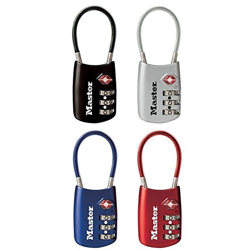 Master Lock 4688D TSA Approved Luggage Lock - (Pack of 4