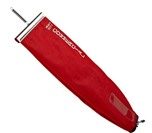 Red Vacuum Cleaner Outer Cloth Bag Fits Eureka, Sanitaire, Kent, Advance, NSS, Oreck Bissell, EuroClean, Nilfisk, RealiaVac, Triple S, Clarke/Alto Vacuum Brands (Shake Out)