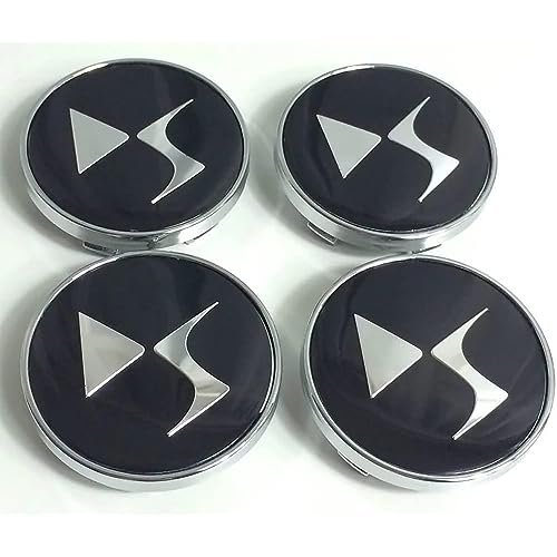 4pcs Car Hub Centre Caps for DS DS3 DS5 DS6 Deesse PSA 60mm,Wheel Hub Caps Centre Cover Emblem Badge Sticker Waterproof DustProof Styling Accessories