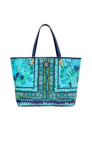Lilly Pulitzer Women's Meena Tote in Seabreeze Blue - Plant One On You
