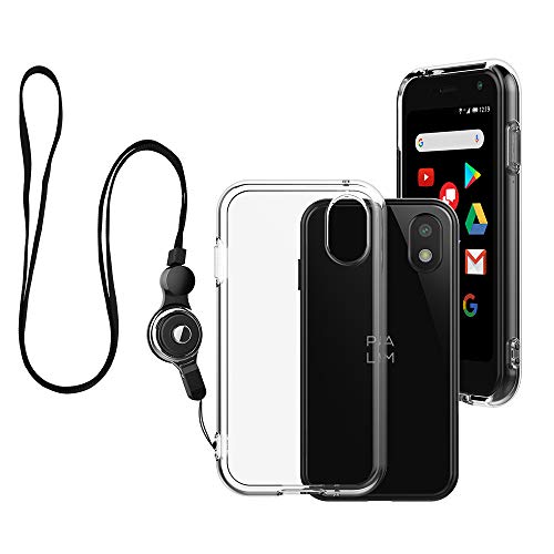 Foluu Palm Case, Palm Phone Case 2018 Clear, Scratch Resistant TPU Rubber Soft Skin Silicone Protective Case Cover with Lanyard for Verizon Palm Smartphone PVG100 (Pepito) 2018 (Crystal Clear)